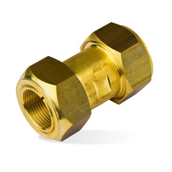 MegaHaustechnik 90° Winkel-Kupplung Reduziert 22 Mm Auf 15 Mm – Klemmverschraubung Aus Messing Für Kupferrohr – Für Wasser Und Heizung