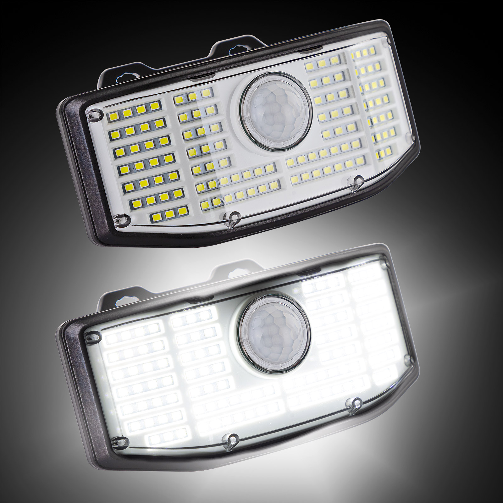 Sensor-Leuchte mit Akku und Solar DSL200