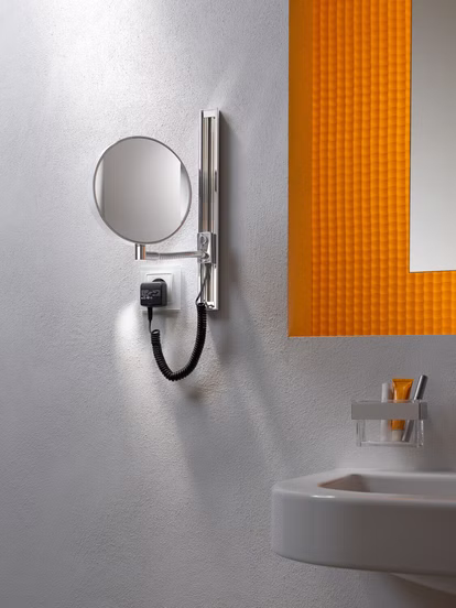 Wand-Kosmetikspiegel mit Beleuchtung Ø 202mm 3-Fach7-fach
