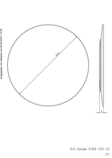 836802000-TZ.jpg Skizze zu Wand-Kosmetikspiegel Ø 153mm