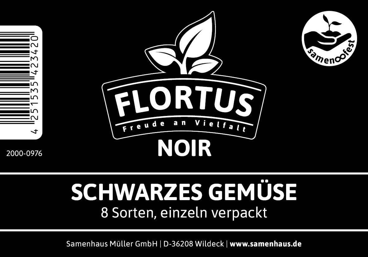 FLORTUS Noir - Schwarzes Gemüse | Samen-Sets von FLORTUS