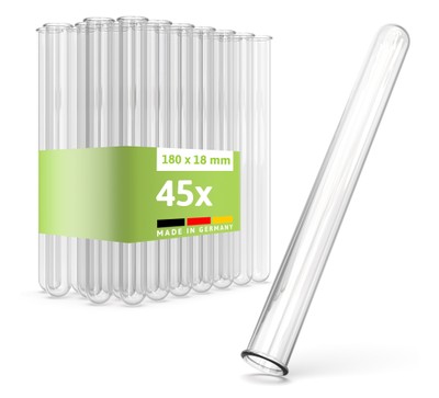 Acryl-Reagenzglasständer – Für 17mm Röhrchen, 18 Plätze, Poliert, Klar, Für Labor & Küche