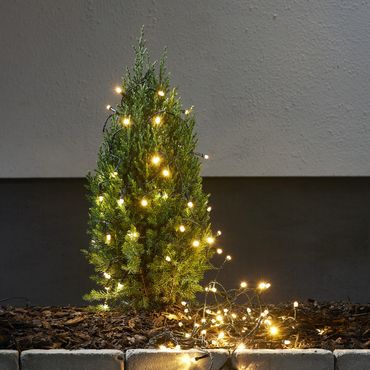 LED Lichterkette Weihnachten 500 bernstein LED 8 Funktionen L: 25m für Außen