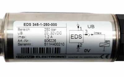 HYDAC EDS 3446 2 0250 000 Elektronischer Druckschalter 250bar EUR 349,00 DE HYDAC EDS 3446 2 0250 000 Elektronischer Druckschalter 250bar EUR 349,00 DE