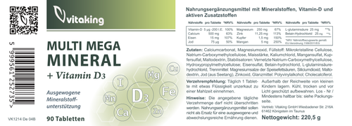 Multi Mega Mineral mit Vitamin-D