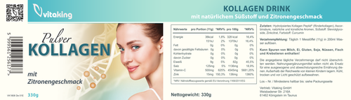 Collagen-Drink mit Zitronengeschmack