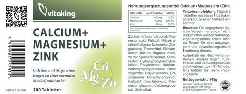 Calcium-Magnesium-Zink 333/133/8 mg