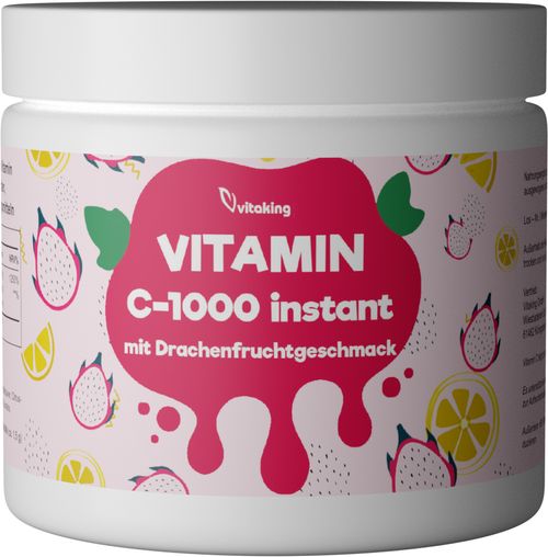 Instant Vitamin-C Pulver mit Drachenfruchtgeschmack (400g)