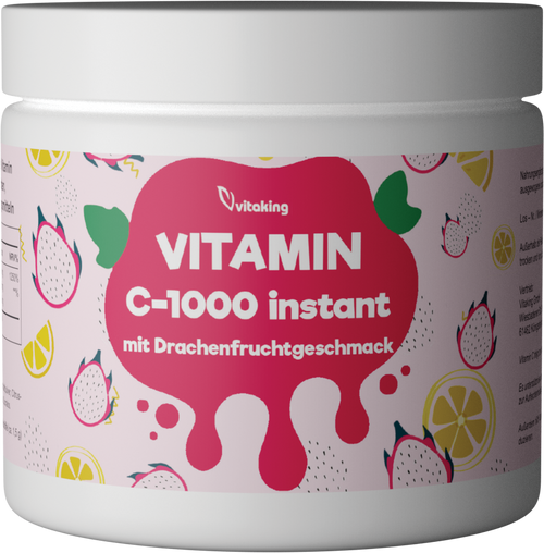 Instant Vitamin-C Pulver mit Drachenfruchtgeschmack (400g)