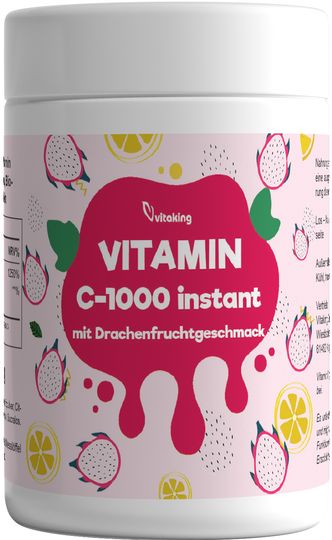 Instant Vitamin-C Pulver mit Drachenfruchtgeschmack (150g)