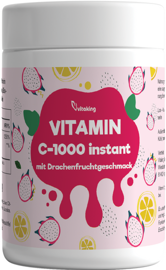 Instant Vitamin-C Pulver mit Drachenfruchtgeschmack (150g)