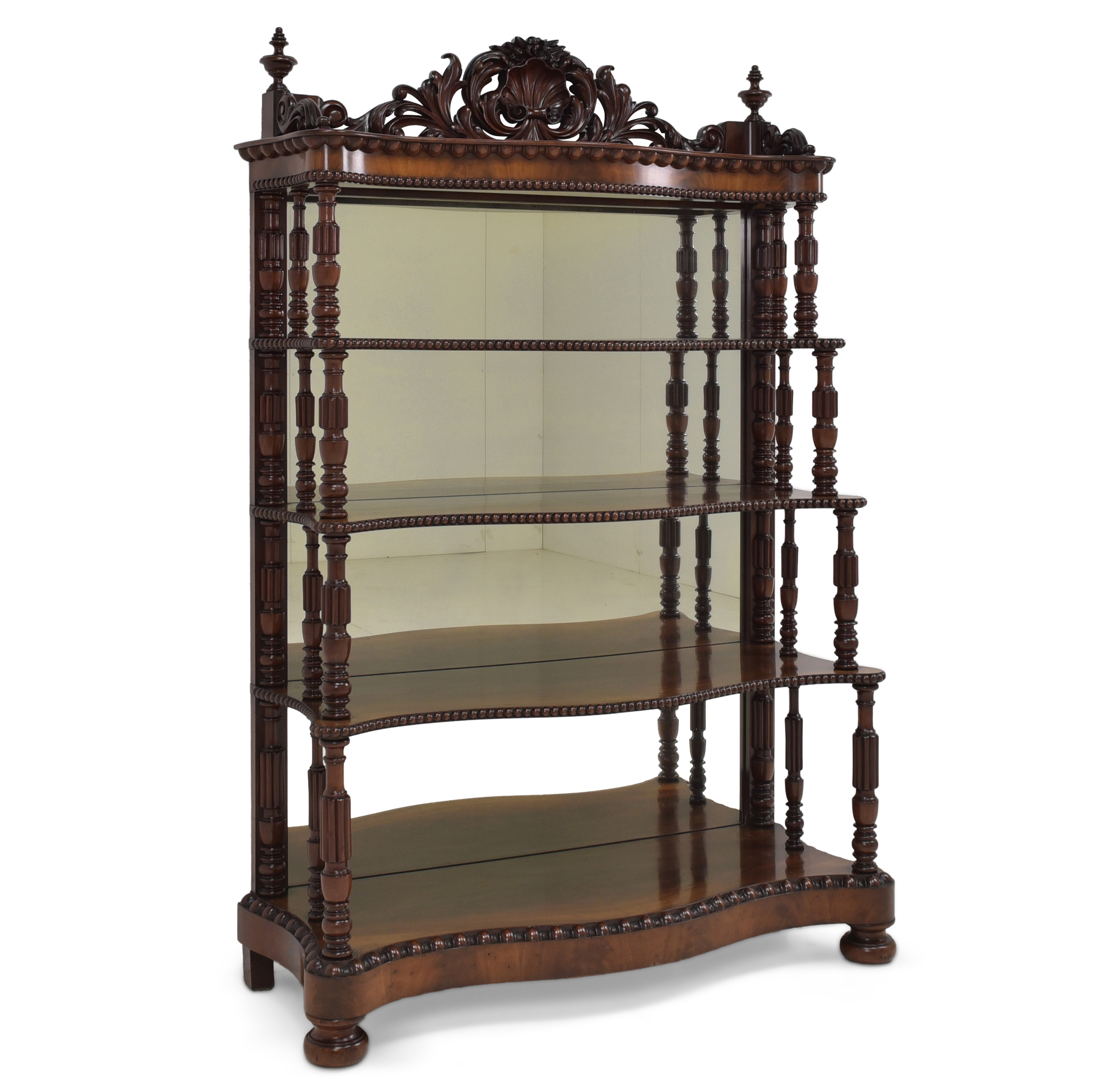 ANTIK! Große Étagère restauriert Mahagoni Louis Philippe um 1880 Regal