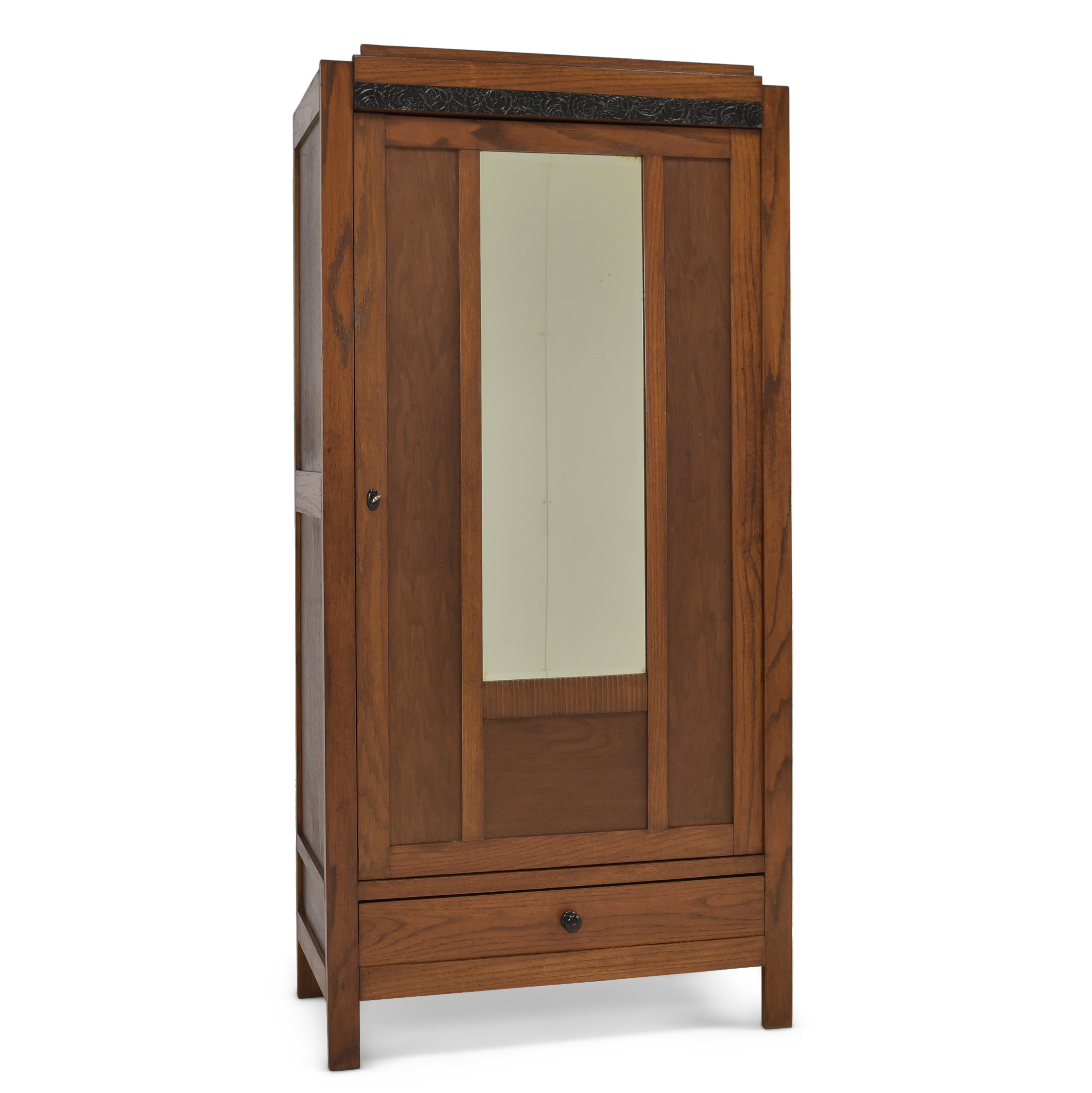 ANTIK! Kleiner Garderobenschrank restauriert Art Déco um 1930 Dielenschrank
