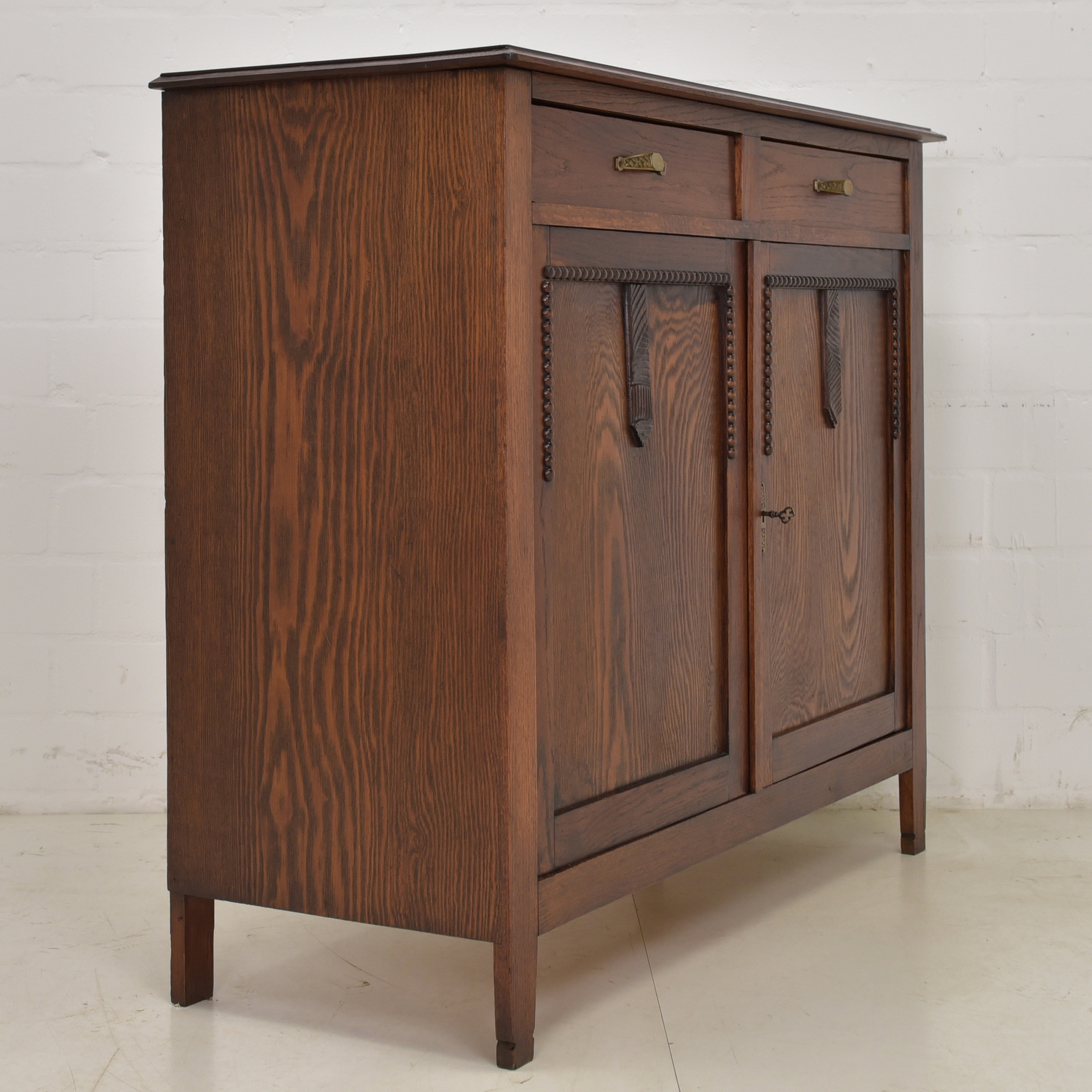 ANTIK! Anrichte Kommode restauriert Art Déco um 1925 Eiche Schrank Sideboard