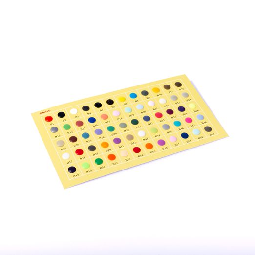 Carte d'échantillons de couleurs Kam Snaps brillante