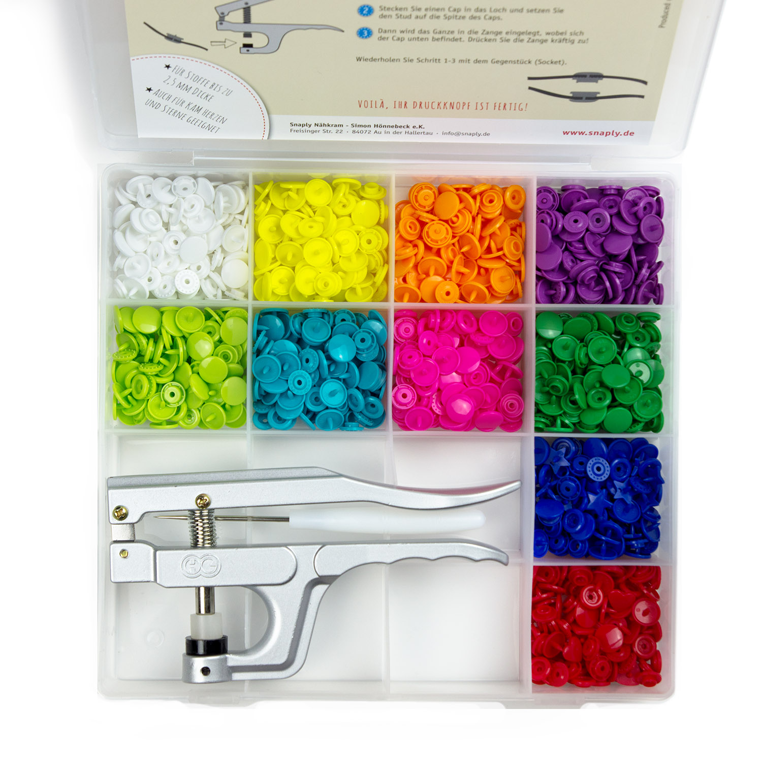 Kam Snaps Coffret 3 (Boite + Pince + 250 Snaps)-0 Kam Snaps Coffret 3 (Boite + Pince + 250 Snaps)-0