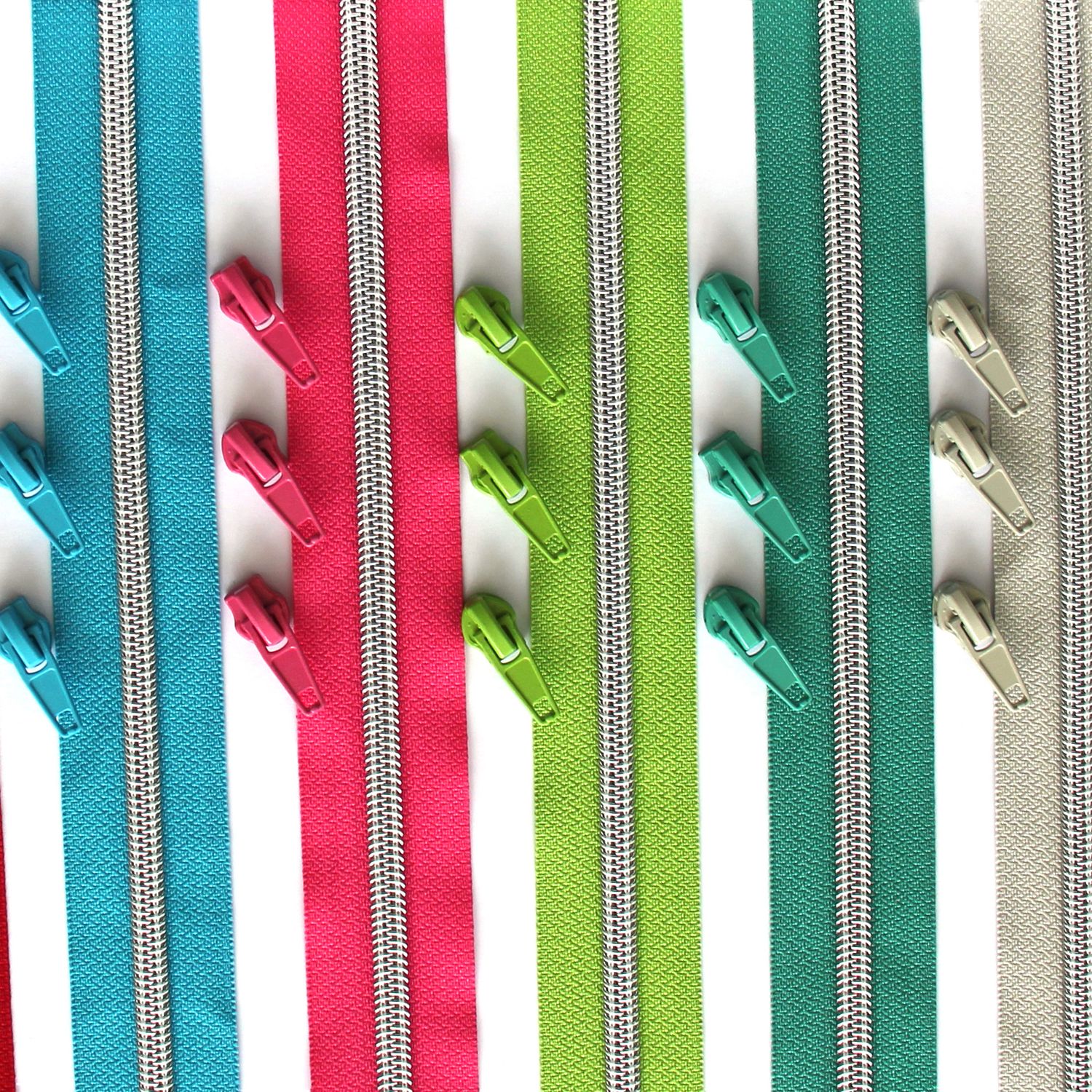 ARGENTÉ Fermeture éclair "Colour" - Glissière 6,5mm - Longueur 1m - Métallisé-0 ARGENTÉ Fermeture éclair "Colour" - Glissière 6,5mm - Longueur 1m - Métallisé-0