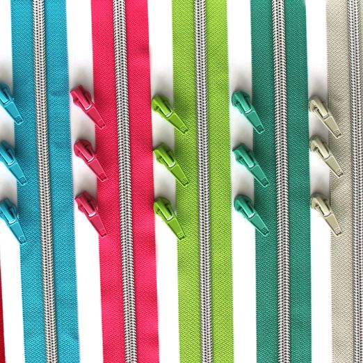 ARGENTÉ Fermeture éclair "Colour" - Glissière 6,5mm - Longueur 1m - Métallisé ARGENTÉ Fermeture éclair "Colour" - Glissière 6,5mm - Longueur 1m - Métallisé