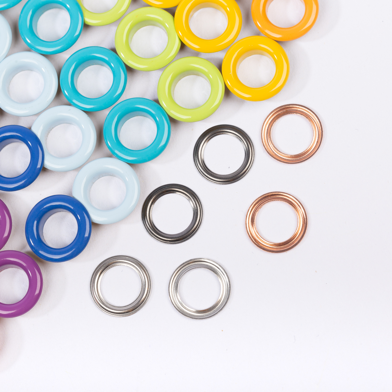 Bunte Ösen 8mm Ø - 20 Stück-1 Bunte Ösen 8mm Ø - 20 Stück-1