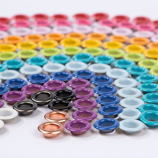 Bunte Ösen 8mm Ø - 20 Stück Bunte Ösen 8mm Ø - 20 Stück