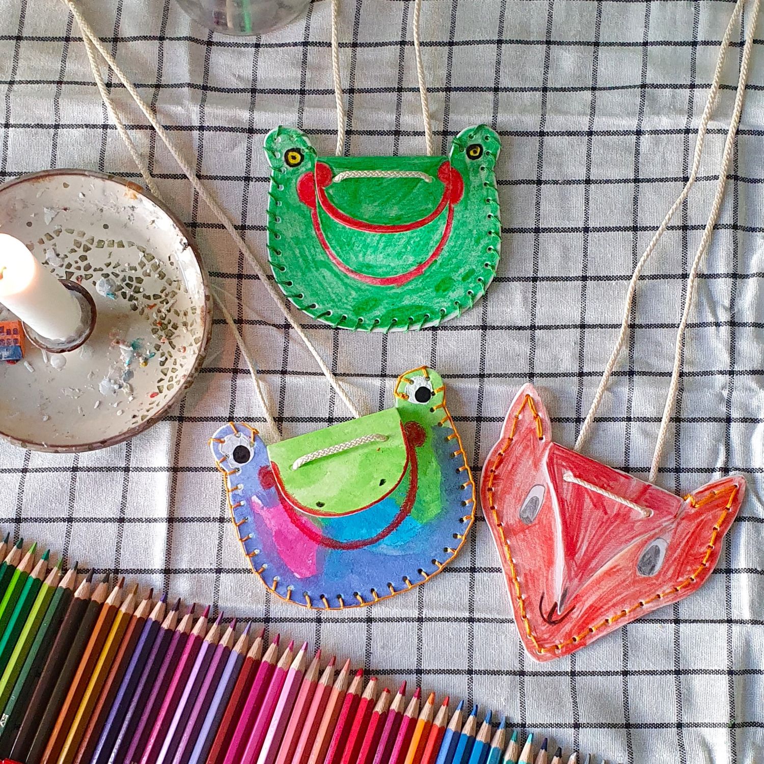 Kit de bricolage pour 6 pochettes enfant-1 Kit de bricolage pour 6 pochettes enfant-1