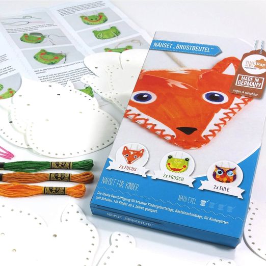 Kit de bricolage pour 6 pochettes enfant Kit de bricolage pour 6 pochettes enfant