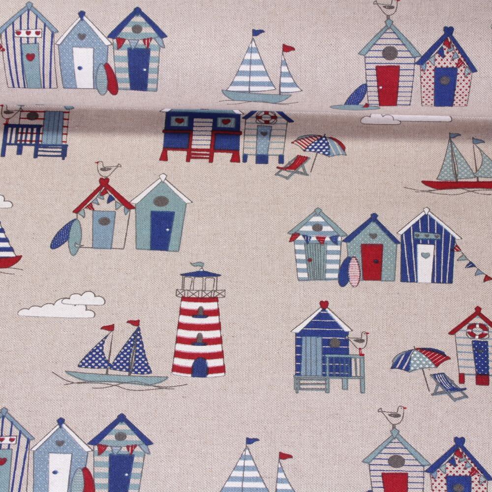 Toile à motifs - Beige de la mer du Nord Multicolore-0 Toile à motifs - Beige de la mer du Nord Multicolore-0