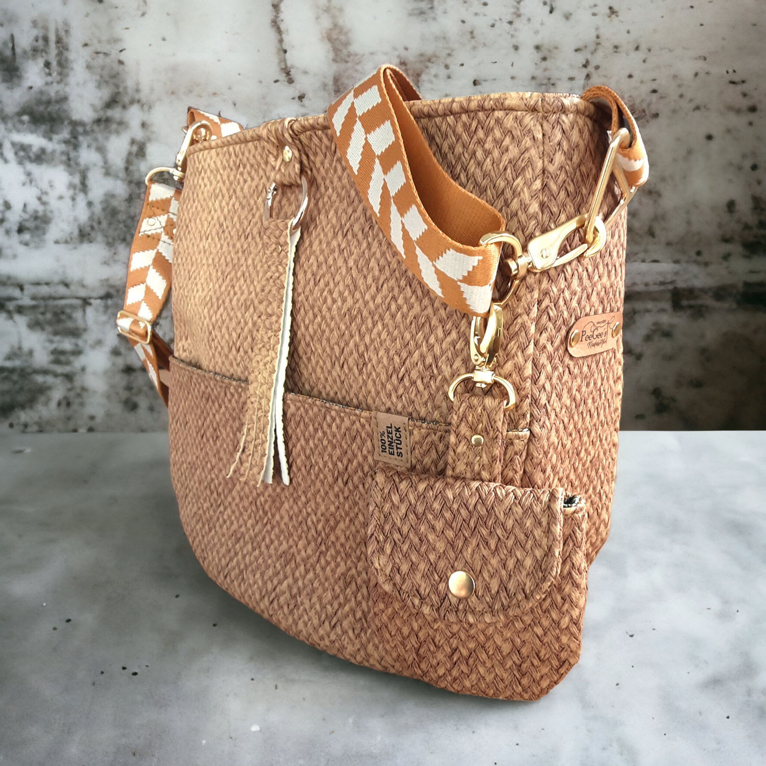 Mousqueton pour sacs 40mm doré-1 Mousqueton pour sacs 40mm doré-1