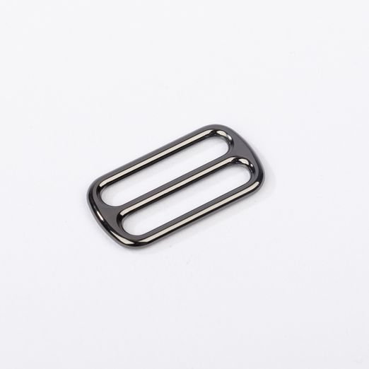 Boucle coulissante 25mm métal foncé Boucle coulissante 25mm métal foncé