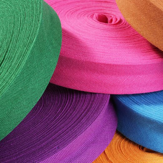 Bande de biais en coton 12mm - Rouleau de 20 m