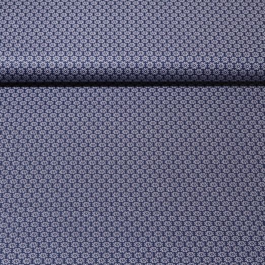 Coton Jan - Roues engrenages Bleu marine