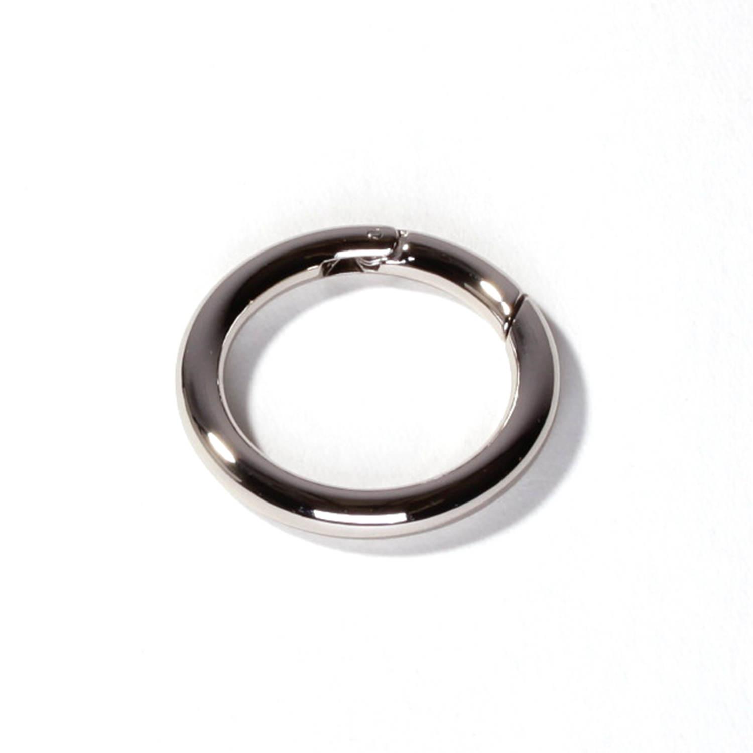 Mousqueton rond 25mm - Argenté-0 Mousqueton rond 25mm - Argenté-0