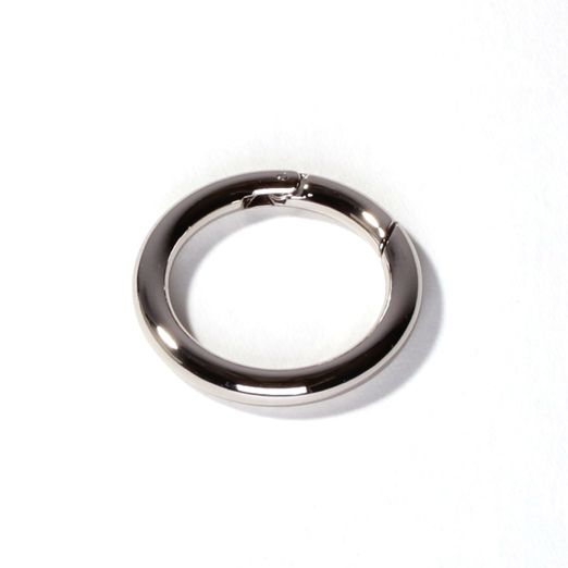 Mousqueton rond 25mm - Argenté Mousqueton rond 25mm - Argenté