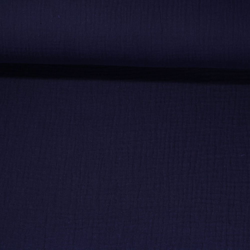 Mousseline bio Marius - Bleu foncé-0 Mousseline bio Marius - Bleu foncé-0