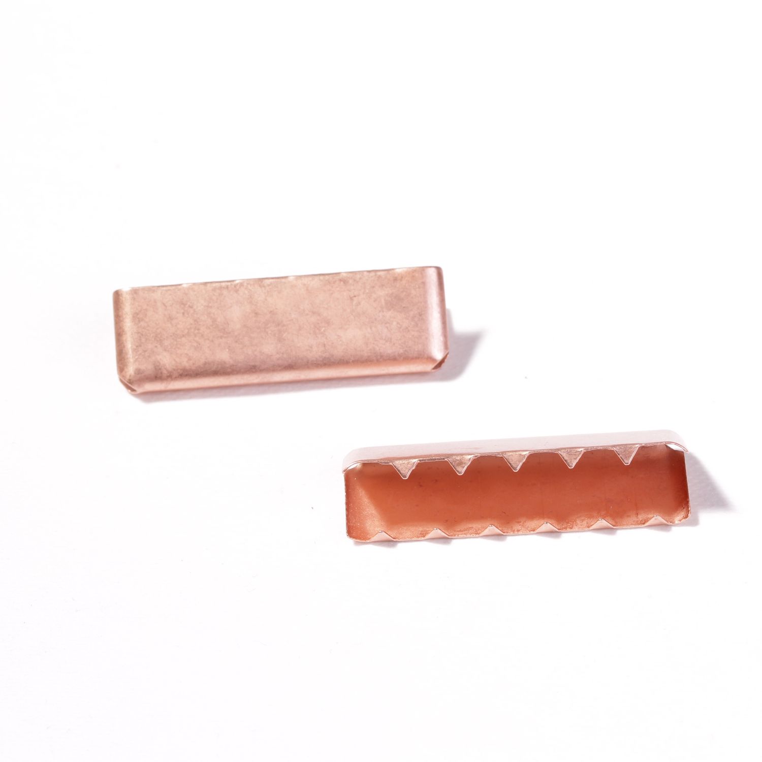 Embouts pour sangles cuivrés 40mm - 10 pièces-2 Embouts pour sangles cuivrés 40mm - 10 pièces-2