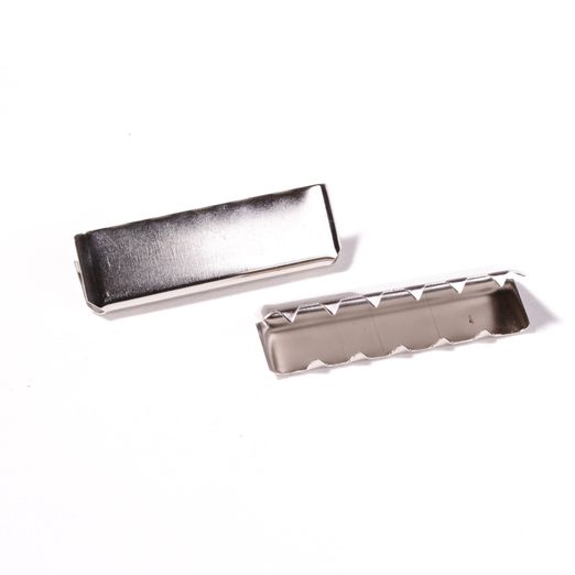 Gurtbandenden Silber 40mm - 10 Stück