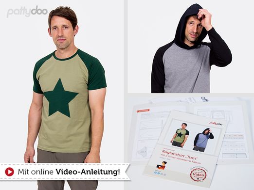 Raglanshirt - Tom - Papier-Schnittmuster