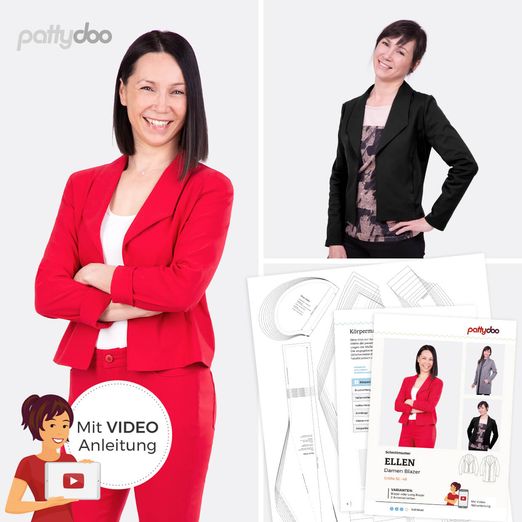 Damenblazer - Ellen - Papier-Schnittmuster