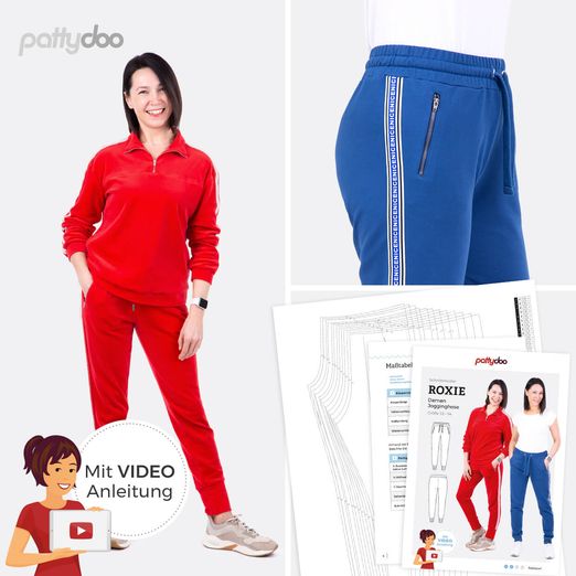 Damen Jogginghose - Roxie - Papier-Schnittmuster