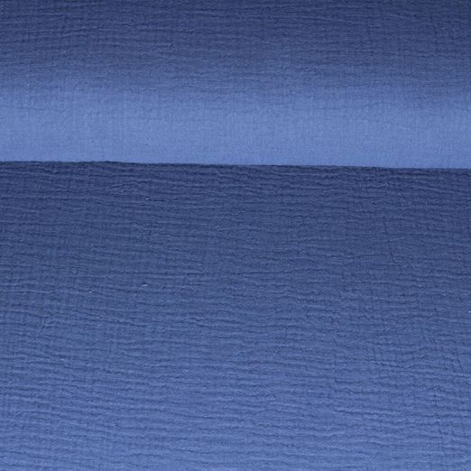 Mousseline bio Marius - Bleu Mousseline bio Marius - Bleu