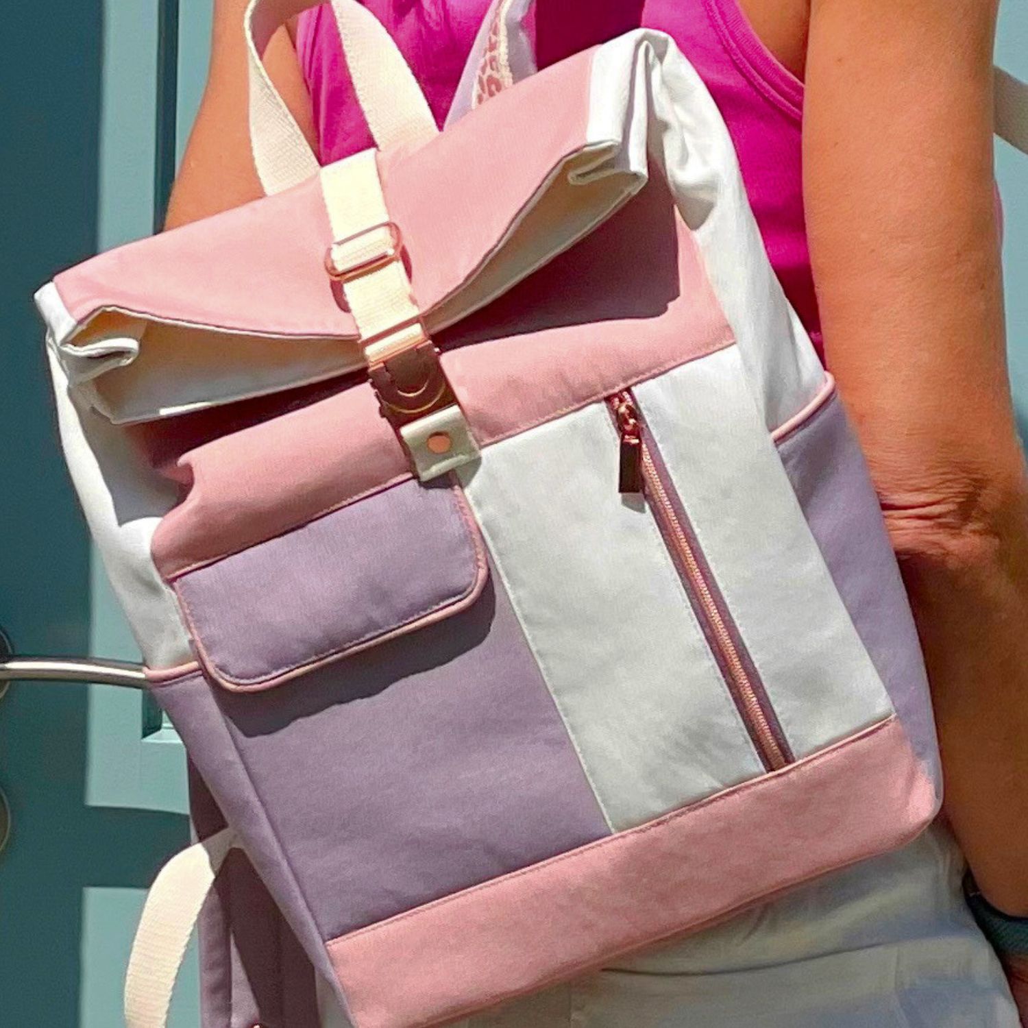 Rucksack- und Taschenstoff Christian - Rose-2 Rucksack- und Taschenstoff Christian - Rose-2
