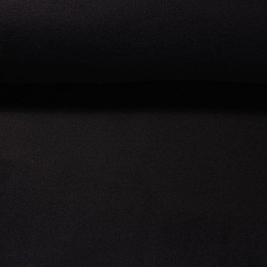 Tissu de manteau Claudia - Softcoat noir Tissu de manteau Claudia - Softcoat noir