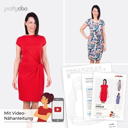 Knotenkleid - Amelie - Papier-Schnittmuster