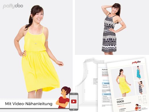 Trägerkleid - Coco - Papier-Schnittmuster