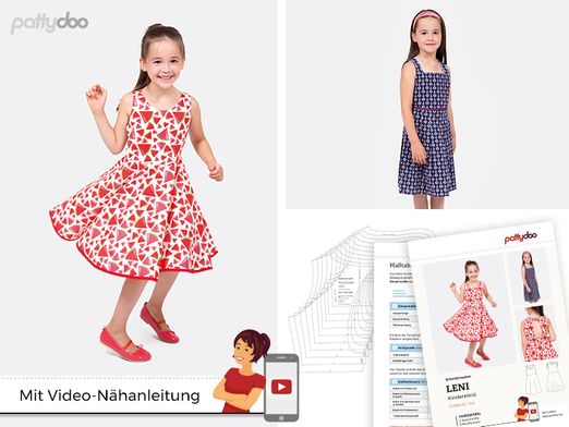 Kinderkleid - Leni - Papier-Schnittmuster