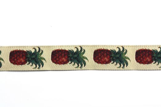 Ruban tissé 'ananas' 2cm Ruban tissé 'ananas' 2cm