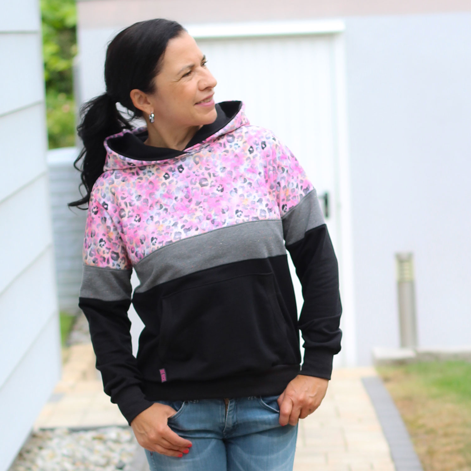 Sweat Andrea gratté - Gris-1 Sweat Andrea gratté - Gris-1