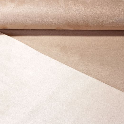 Simili synthétique Micro Double Face - Beige/Doré Simili synthétique Micro Double Face - Beige/Doré