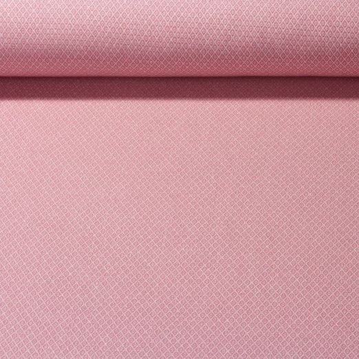 Canevas Doris - Petits losanges - Rose vif Blanc