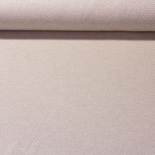 Canevas Doris - Petits losanges Beige Blanc